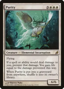 Purity Lorwyn HEAVILY PLD White Rare MAGIC THE GATHERING MTG CARD ABUGames - Image 1