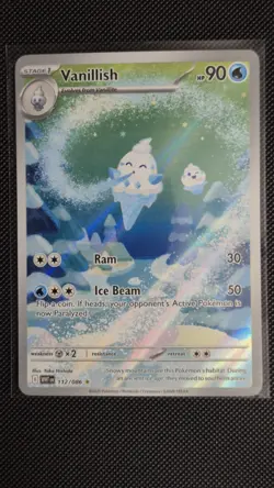 Pokemon TCG Vanillish White Flare Holo Card Illustration Rare 112/086 Mint - Image 4