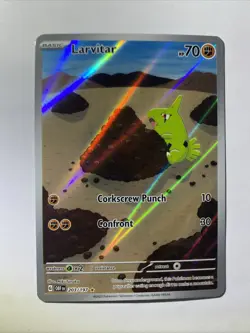 Larvitar SV03 Obsidian Flames Holo Illustration Rare Pokemon Card TCG 203/197 - Image 1