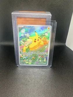 The Pokemon Company Pikachu SVP085 Black Star Promo Full Art Holo 70 HP Card - Image 1