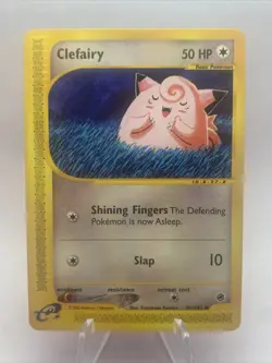 Clefairy 101/165 Common Expedition Base Set Pokemon Card 2002 WOTC E Reader (NM) - Image 1