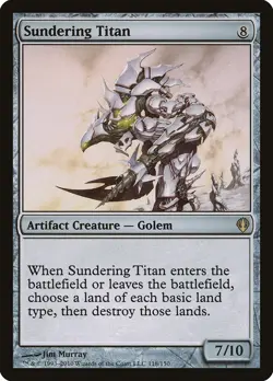 Sundering Titan Archenemy NM Artifact Rare MAGIC THE GATHERING CARD ABUGames - Image 1