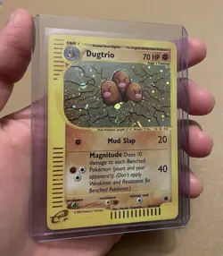 Dugtrio 10/165 Holo Swirl - Expedition Base Set - Pokemon Ereader Card - Image 1