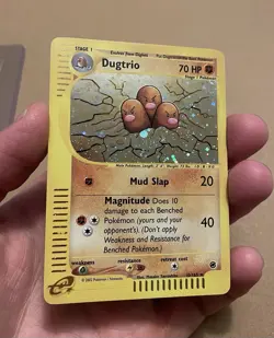 Dugtrio 10/165 Holo Swirl - Expedition Base Set - Pokemon Ereader Card - Image 2