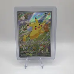 Pokemon TCG Scarlet & Violet Pikachu Promo Holo Card - Image 1