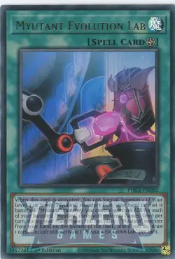 Yugioh Myutant Evolution Lab PHRA-EN092 Ultra Rare 1st Edition NM/LP - Image 1