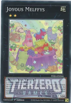 Yugioh Joyous Melffys PHRA-EN044 Super Rare 1st Edition NM/LP - Image 1