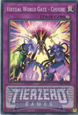 Yugioh Virtual World Gate - Chuche PHRA-EN072 Super Rare 1st Edition NM/LP - Image 1