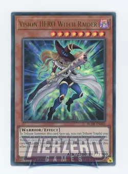 Yugioh Vision HERO Witch Raider BLHR-EN060 Ultra Rare 1st Edition NM/LP - Image 1