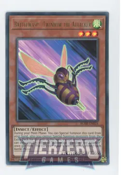 Yugioh Battlewasp - Twinbow the Attacker BLHR-EN034 Ultra Rare 1st Edition NM/LP - Image 1