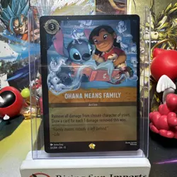 Disney Lorcana Winterspell EN11-Ohana Means Family 32/204 Cold Foil - Image 1
