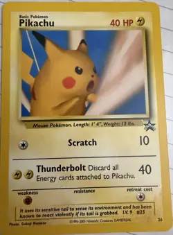 Pokemon TCG Pikachu 26/53 Wotc Promo Card 2001 English - Image 1