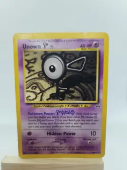 Pokemon Unown [F] 48/75 Neo Discovery Uncommon Regular English TCG Card 2001 - Image 1