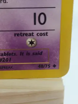 Pokemon Unown [F] 48/75 Neo Discovery Uncommon Regular English TCG Card 2001 - Image 2