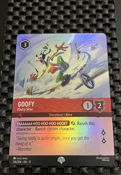 Goofy - Klutzy Skier #216 Lorcana Winterspell 2025 NM Epic Card - Image 1