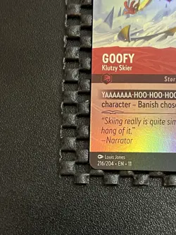 Goofy - Klutzy Skier #216 Lorcana Winterspell 2025 NM Epic Card - Image 2