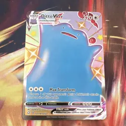 Pokemon Ditto VMAX SV119/SV122 Shining Fates Shiny Holo Rare 320 HP Card - Image 1