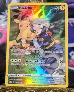 2022 Pikachu & Akari TG05/TG30 Swsh11 Lost Origin Trainer Gallery Holo Nm* Card - Image 2
