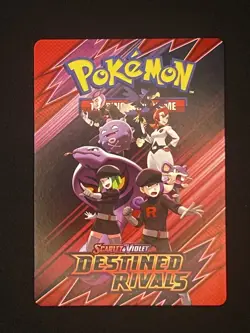 Pokemon Destined Rivals Build Battle Tip Cards Team Rocket Grunts - Image 1