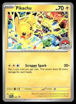 Pokemon Cards Pikachu (World Championship 2025) 225 Scarlet & Violet Promo NM - Image 1