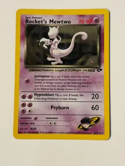 Pokemon Rocket's Mewtwo Gym Challenge 14/132 Holo Card MP - Image 1