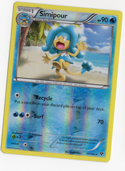 Simipour 38/146 Reverse Holo XY Pokemon Card - Image 1