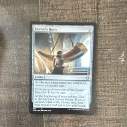 Wizards Herald's Horn Artifact Uncommon 862 Commander Legends Baldur's Gate MTG - Image 1