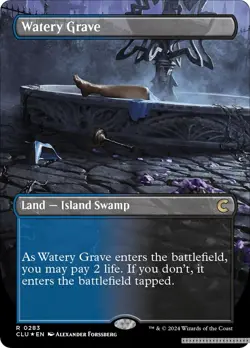 Watery Grave (Borderless) [CLU - 283] - NM [Foil] TCG MTG - Image 1