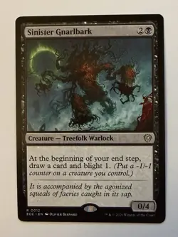 Sinister Gnarlbark 12 NM Lorwyn Eclipsed Commander MTG - Image 1