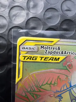 Pokemon TCG Card Moltres Zapdos & Articuno Tag Team GX 69/68 Hidden Fates - Image 3