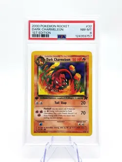 2000 Pokemon Team Rocket #32 - Dark Charmeleon - NM/Mint - 1st Edition - PSA 8 - Image 1