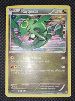 Pokemon Rayquaza 93/113 Legendary Treasures Holo Rare Heavy Play - Image 1