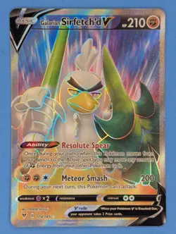 Galarian Sirfetch'd V 174/185 Pokemon TCG Ultra Rare SWSH04: Vivid Voltage NM - Image 1