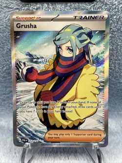 Grusha 253/193 Ultra Rare Pokemon Paldea Evolved Full Art Supporter - Image 2