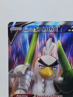 Pokemon Galarian Sirfetch'd V 174/185 Full Art Ultra Rare Holo Vivid Voltage TCG - Image 3