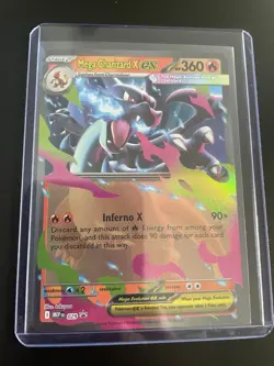 Pokemon TCG - Mega Charizard X ex 029 Me: Mega Evolution Promo NM - Image 1