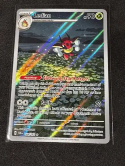 Pokemon TCG Ledian Illustration Rare 144/142 Stellar Crown NM - Image 1
