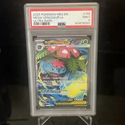 Pokemon Mega Venusaur ex 155/132 Me01: Mega Evolution Holo PSA Mint 9 - Image 1