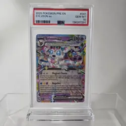 PSA 10 POKEMON PRISMATIC EVOLUTIONS SYLVEON ex #041 - Image 1