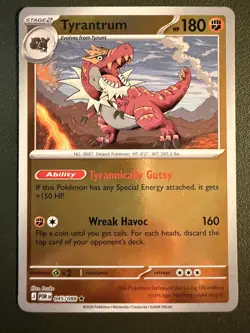 Pokemon TCG Tyrantrum 45/88 Perfect Order ME3 Reverse Holo NM - Image 1