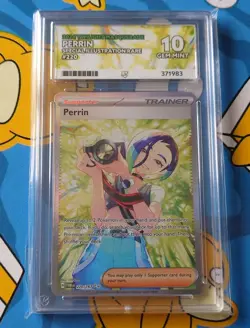 Pokemon TCG Perrin Twilight Masquerade 220/167 Graded ACE 10 - Image 1