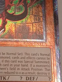 Slifer The Sky Dragon Platinum Secret Rare RA04-EN117 Yugioh - Image 4