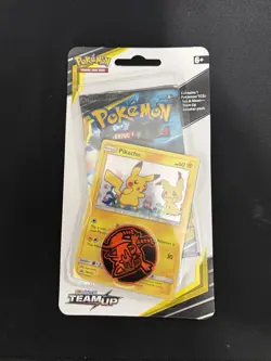 Pokemon TCG Pikachu SM162 Team Up Holo Blister NM/Mint Condition Sealed New - Image 2