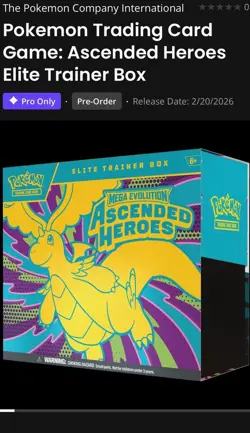 Pokemon Ascended Heroes Elite Trainer Box Booster Dragonite - Image 1