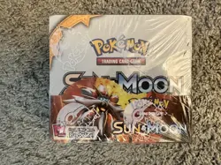 Pokemon Sun & Moon Booster Box - Small Tear On Bottom Of Box (see picture) - Image 1