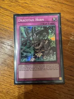 Dracotail Horn - JUSH-EN010 - Super Rare - YuGiOh - Image 1
