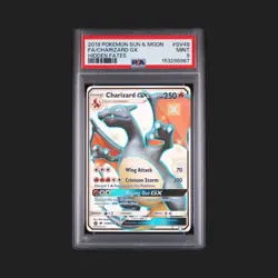 * PSA 9 * 2019 POKEMON SUN & MOON HIDDEN FATES #SV49 /CHARIZARD GX HIDDEN FATES - Image 1