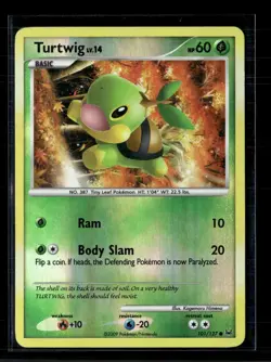 Pokemon 2009 Platinum Turtwig Reverse Holo #101/127 - Image 1