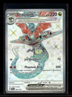 Pokemon 2024 Twilight Masquerade Dragapult EX SAR #200/167 - Image 1
