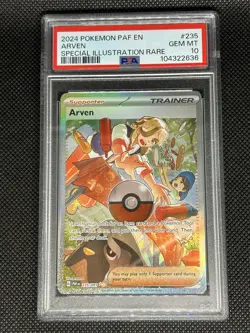 Arven 235/091 PSA 10 Paldean Fates SIR Pokemon SV PAF EN - Image 1